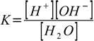 water ion product, eq. 1.7