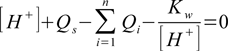 Total charge balance equation