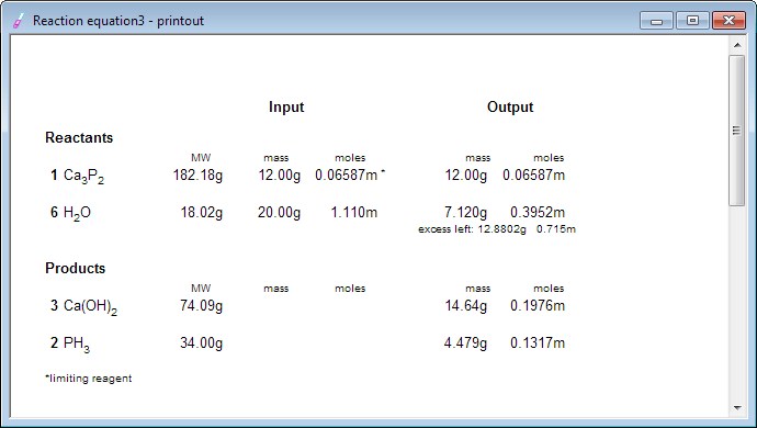 EBAS - balancing chemical equation