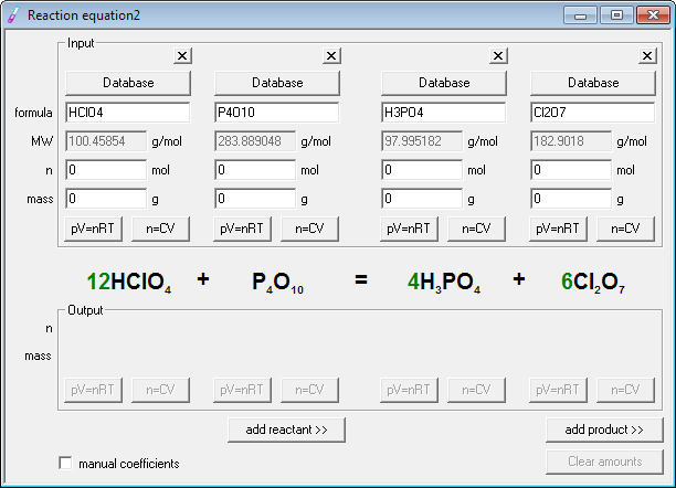 EBAS - balancing chemical equation