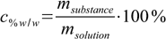 mass percentage definition, eq. 1.1
