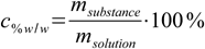 mass percentage definition, eq. 10.2