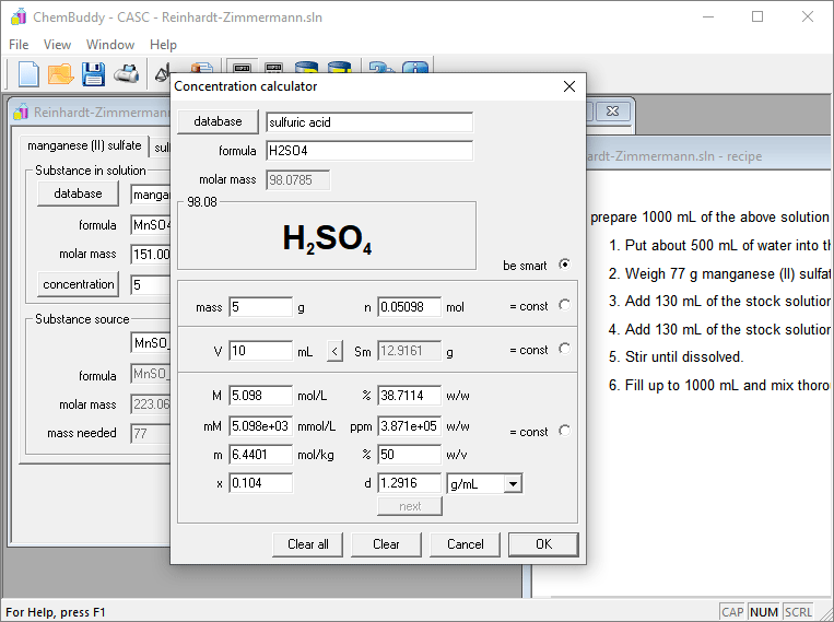 BATE - example of pH calculated with the program