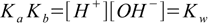 base dissociation constant, eq. 2.4