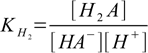 2nd stepwise protonation constant, eq. 4.2